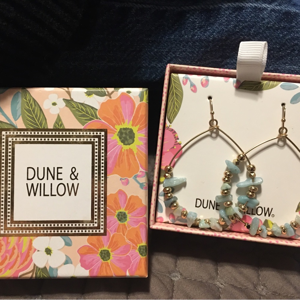 NEW Dune & Willow Hoop Beaded Earrings